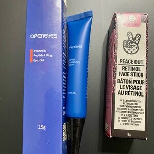 Openeyes Awaken Peptide Lifting Eye Gel & Peace Out Retinol Face Stick - 1 each